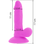 Vibrador flexible con mando a distancia 17 cm LILA por sólo 35,96 €