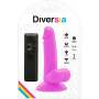 Vibrador flexible con mando a distancia 17 cm LILA