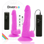 Vibrador flexible con mando a distancia 18 cm LILA