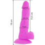 Vibrador flexible con mando a distancia 18 cm LILA por sólo 35,96 €