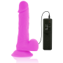 Vibrador flexible con mando a distancia 20.5 cm LILA