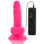 Vibrador flexible con mando a distancia 17 cm ROSA