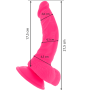 Vibrador flexible con mando a distancia 21.5 cm ROSA por sólo 39,96 €