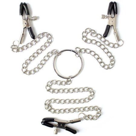 OHMAMA FETISH 3 EN 1 PINZAS PEZONES METALICAS por sólo 19,08 €