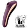 SATISFYER DUAL KISS ESTIMULADOR CLITORIS - PURPURA por sólo 39,96 €