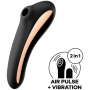 SATISFYER DUAL KISS ESTIMULADOR CLITORIS - NEGRO por sólo 39,96 €