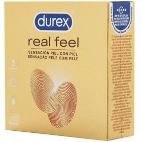 DUREX REAL FEEL PRESERVATIVOS 3 UDS por sólo 3,60 €