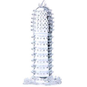 FUNDA TRANSPARENTE CON PUNTOS ESTIMULANTES 14.2 CM por sólo 11,12 €