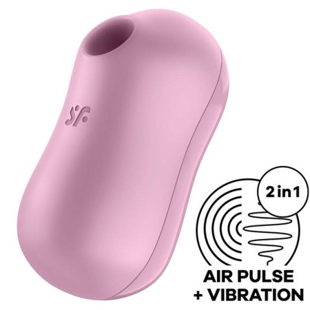 SATISFYER COTTON CANDY ESTIMULADOR Y VIBRADOR - LILA por sólo 31,96 €
