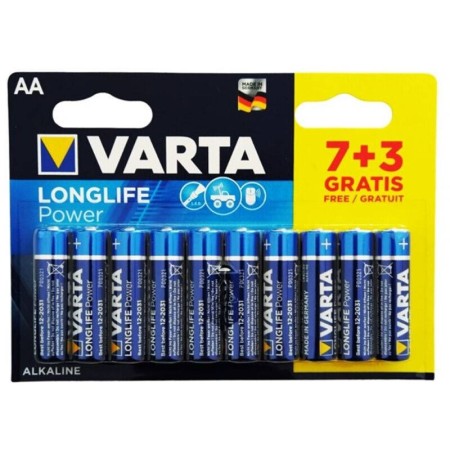 VARTA LONGLIFE POWER PILA ALCALINA AA LR6 BLISTER*10