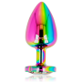OHMAMA PLUG ANAL CORAZ”N IRIDISCENTE - TALLA L por sólo 19,96 €