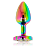 OHMAMA PLUG ANAL CORAZ”N IRIDISCENTE - TALLA S por sólo 15,96 €