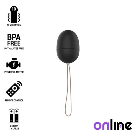ONLINE HUEVO VIBRADOR CONTROL REMOTO S - BLACK por sólo 17,56 €