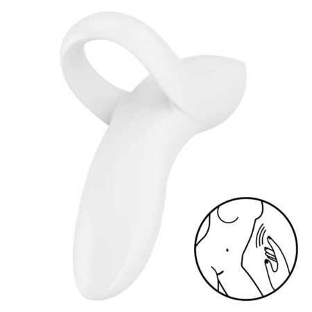 SATISFYER BOLD LOVER DEDAL VIBRADOR - BLANCO