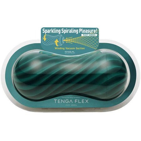 TENGA FLEX FIZZY GREEN MASTURBADOR sólo 40.95€