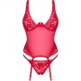 OBSESSIVE - LACELOVE CORSET ROJO XS/S