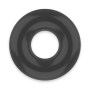 POWERING™ - SUPER FLEXIBLE Y RESISTENTE ANILLO PENE  4.5CM NEGRO