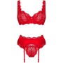 OBSESSIVE - AMOR CHERRIS SET 3 PIEZAS S/M