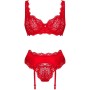 OBSESSIVE - AMOR CHERRIS SET 3 PIEZAS L/XL