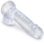 KING COCK CLEAR - PENE REALISTICO CON TESTICULOS 15.2 CM TRANSPARENTE