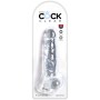 KING COCK CLEAR - PENE REALISTICO CON TESTICULOS 16.5 CM TRANSPARENTE