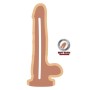 GET REAL - DUAL DENSITY DILDO 18 CM CON TESTICULOS NATURAL sólo 36.99€