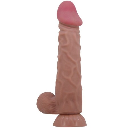 PRETTY LOVE - SLIDING SKIN SERIES DILDO REALÕSTICO CON VENTOSA PIEL DESLIZANTE MORENO 24 CM