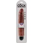 KING COCK - PENE REALISTICO VIBRADOR 25.6 CM MARRON sólo 53.99€