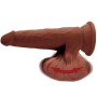 KING COCK - PLUS 3D DILDO SWINGING BALLS 24.5 CM MARRON