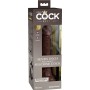 KING COCK - ELITE DILDO REALISTICO SILICONA 17.8 CM MARRON sólo 79.99€