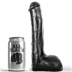 ALL BLACK - PENE REALÕSTICO ANAL 23 CM