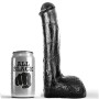 ALL BLACK - PENE REALÕSTICO ANAL 23 CM