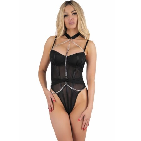 LIVCO CORSETTI FASHION - RUBIKA LC XG079 BODY WITH CHOKER BLACK M sólo 39.99€