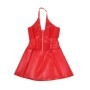 SUBBLIME - 957735 VESTIDO DE CUERO CON CREMALLERA Y ENCAJE ROJO L/XL sólo 34.70€