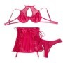 SUBBLIME - 957612 CONJUNTO SUJETADOR Y FALDA DE CUERO ROJO L/XL sólo 34.70€