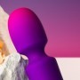 ROCKS- OFF - GLO- GIRL VIBRADOR WAND MINI MORADO sólo 23.96€