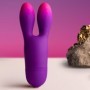 ROCKS- OFF - GLO-GIRL BUNNY VIBRADOR FLEXIBLE MORADO sólo 21.48€