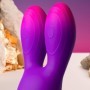 ROCKS- OFF - GLO-GIRL BUNNY VIBRADOR FLEXIBLE MORADO sólo 21.48€