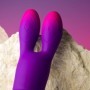 ROCKS- OFF - GLO-GIRL BUNNY VIBRADOR FLEXIBLE MORADO sólo 21.48€