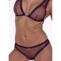 PASSION - BELISSANA SET SUJETADOR + TANGA VIOLETA S/M