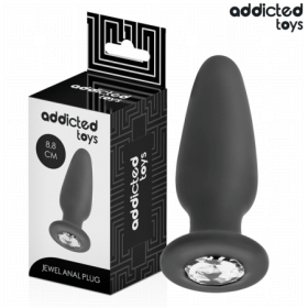 ADDICTED TOYS - PLUG ANAL CON JOYA SILICONA TALLA S 8