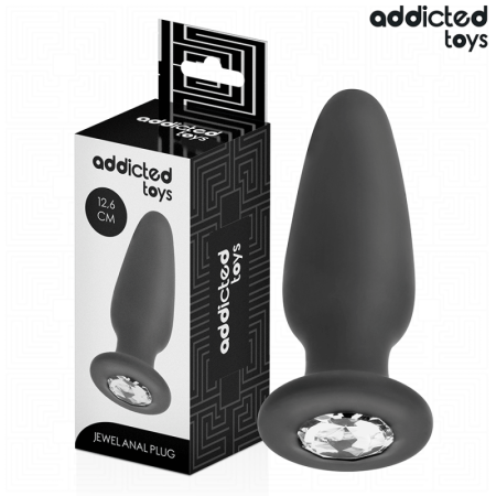 ADDICTED TOYS - PLUG ANAL CON JOYA SILICONA TALLA L 12