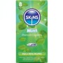 SKINS - PRESERVATIVOS PREMIUM SABOR MENTA PACK 8