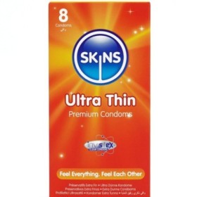 SKINS - ULTRAFINOS PRESERVATIVOS PREMIUM PACK 8