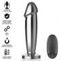 INTENSE - PLUG ANAL 10 VIBRACIONES METAL EN FORMA DE DILDO CON CONTROL REMOTO S