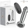 INTENSE - PLUG ANAL 10 VIBRACIONES METAL EN FORMA DE DILDO CON CONTROL REMOTO M