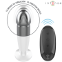 INTENSE - PLUG ANAL 10 VIBRACIONES METAL EN FORMA DE DILDO CON CONTROL REMOTO M