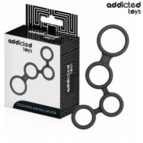 ADDICTED TOYS - ANILLO PARA EL PENE CON DIVISORES PARA TESTÍCULOS