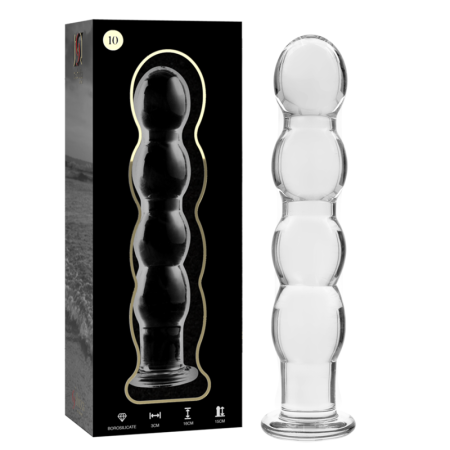 NEBULA SERIES BY IBIZA - MODELO 10 DILDO CRISTAL TRANSPARENTE 16.5 CM -O- 3.5 CM
