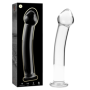 NEBULA SERIES BY IBIZA - MODELO 11 DILDO CRISTAL TRANSPARENTE 16 CM -O- 3 CM